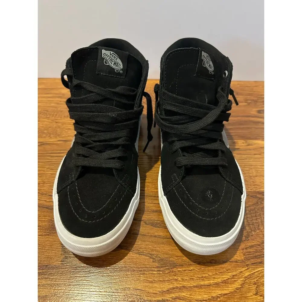 Vans BMX SK8-Hi PopCush Suede Sneakers Men's 6.5 Black White Skate Shoes